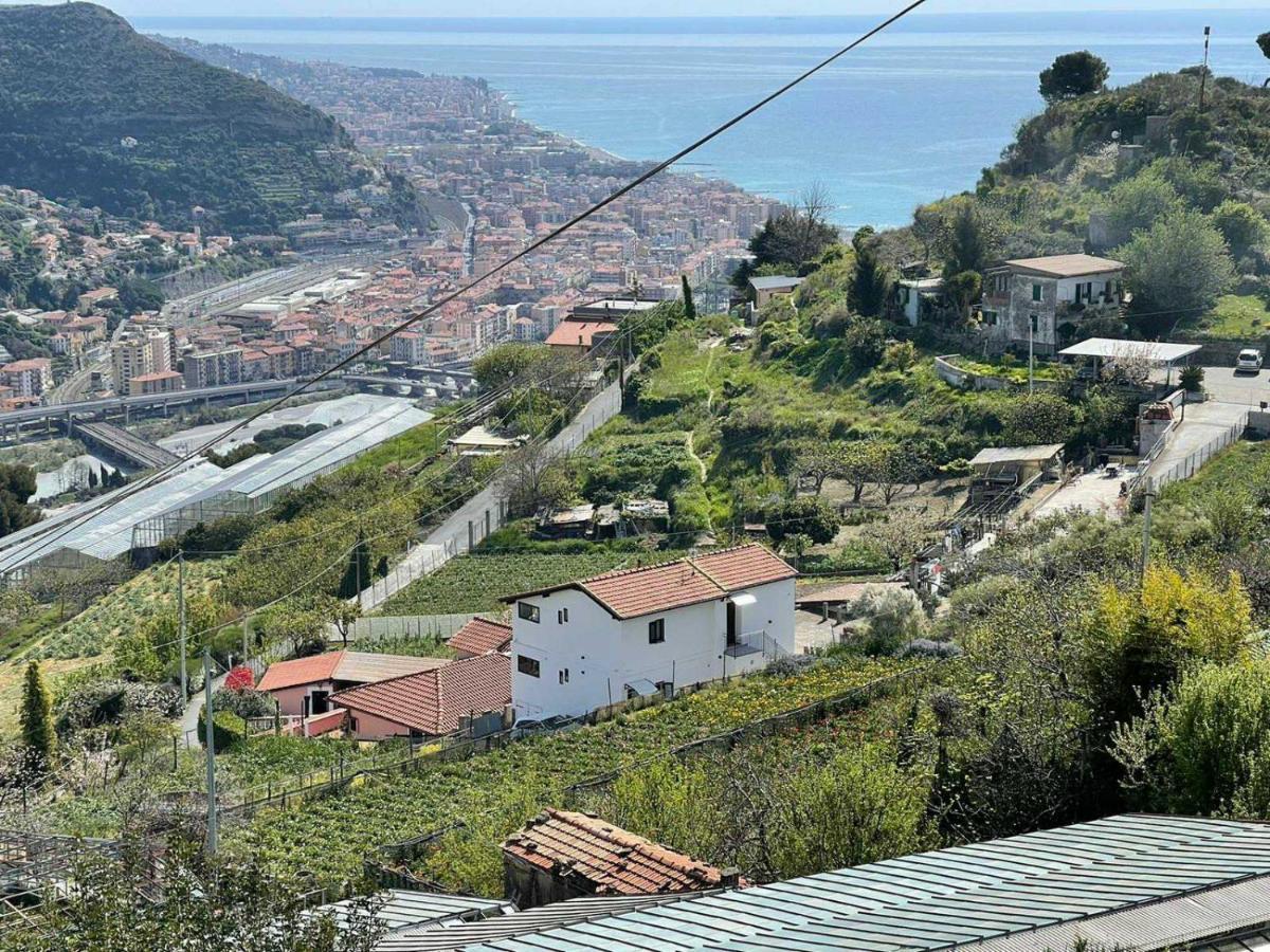 Casa Peidaigo Immersa Nel Verde,Vista Mare E Monti Ventimiglia Buitenkant foto